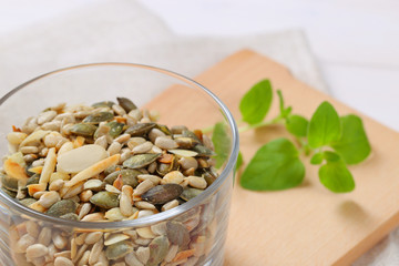 Seed mix for salads or soups