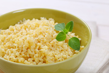 Cooked hulled barley