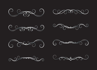 Set of hand drawn dividers