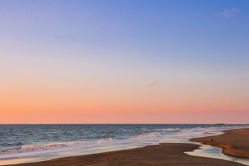 Sunset beach of Hokkaido