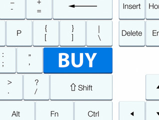 Buy blue keyboard button