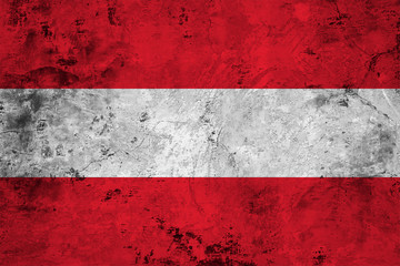 Flag of the Austria close up
