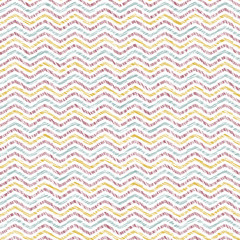 Abstract wavy texture. Scratched seamless pattern. Yellow, pink and blue waves. Pastel colors. Plain backdrop for decoration, wallpaper, web page.