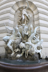 Naklejka premium Wien, Brunnen 