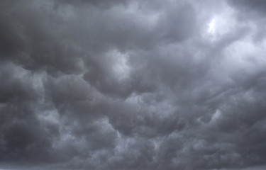 The Incarnation of a Rain Cloud in the Sky Afternoon time