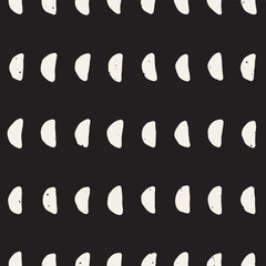 Seamless pattern with hand drawn lines. Abstract background with freehand brush strokes. Black and white texture. Ornament for wrapping paper.