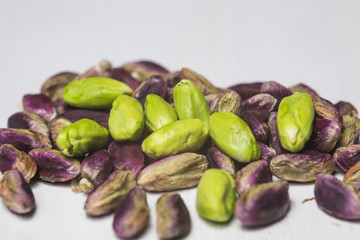 Green fresh pistachio of Bronte