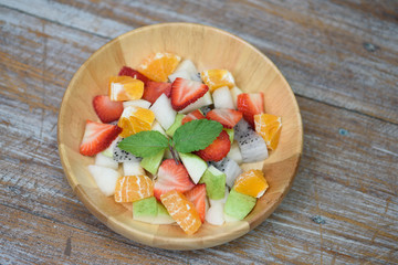 Organic fruit salad
