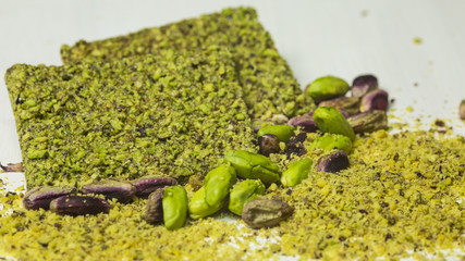 Green pistachio cookie of Bronte