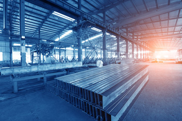 Steel production at the metallurgical plant