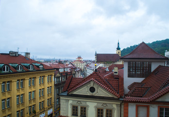 Obraz premium yellow roofs of old houses