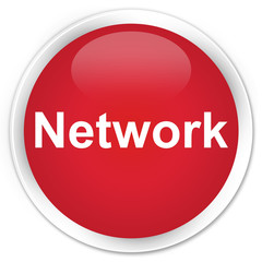 Network premium red round button