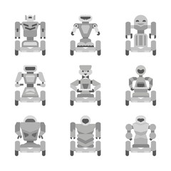 Gray robots collection