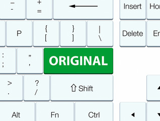 Original green keyboard button