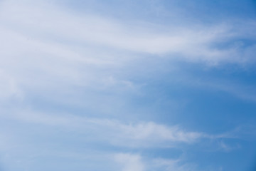 white fluffy clouds in the blue sky