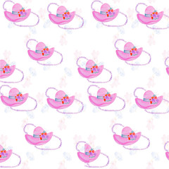 Watercolor illustration of hats