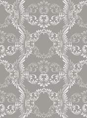 Luxury Baroque ornament background Vector. Rich imperial intricate elements. Victorian Royal style pattern