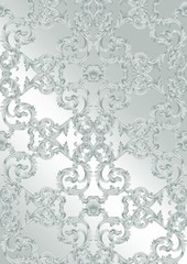 Luxury Baroque ornament background Vector. Rich imperial intricate elements. Victorian Royal style pattern