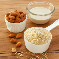 Almond flour and almond milk