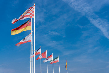Naklejka premium Flags of the German states