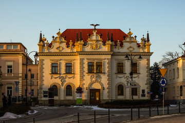 Old building theatre in Rzeszow city, Podkarpackie, Poland