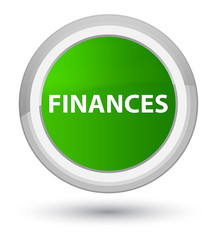 Finances prime green round button