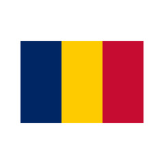 Chad flag illustration