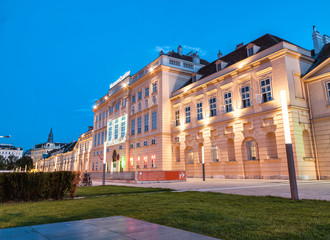 Museums Quartier in Vienna at night