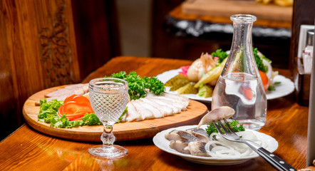 beautiful and tasty food on a plate