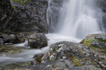Fototapeta premium Cascade de l'Oursière dans le massif de Chamrousse