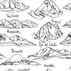 Mountain peaks pattern
