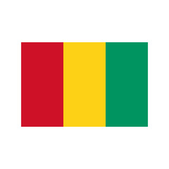 Fototapeta premium Guinea flag illustration