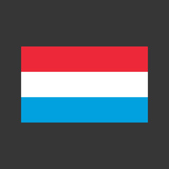 Obraz premium Luxembourg flag illustration