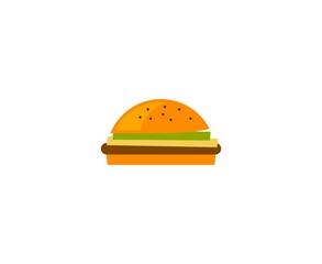 Fototapeta premium Burger logo