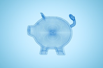 Composite image of 3d illustration of pig 