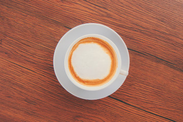 cup of cappuccino coffee