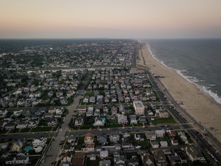 Aerial of Belmar Sunset