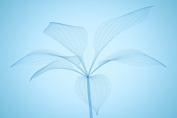 Composite image of 3d illustration of plant 