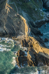 San Juan de Gaztelugatxe hermitage at dusk
