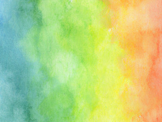 Colorful Rainbow watercolor background - abstract texture
