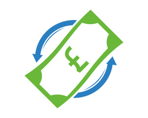 cash pound sterling currency money price finance economic icon vector finance 