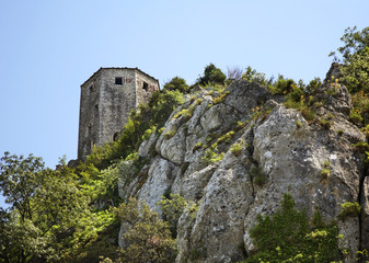 Fototapeta na wymiar Old tower in Pocitelj. Bosnia and Herzegovina 