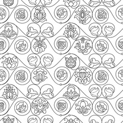 Fine Vintage Floral seamless pattern