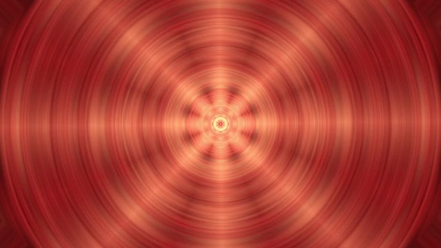 Fractal de diana radiante con orbitas concentricas a colores que giran 
