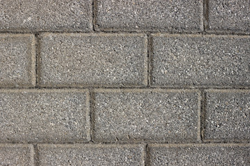 Wall of gray bricks.  Brickwork. Texture. Background.
