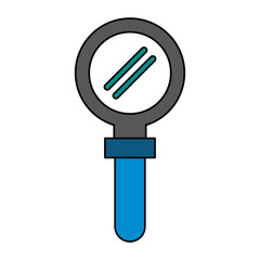 magnifying glass icon image vector illustration design 