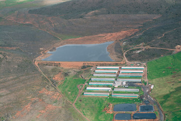 view of farm & agricultural land the river