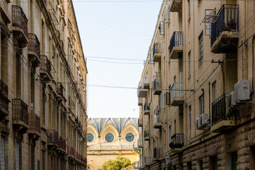 Fototapeta premium antique city building in Valletta,Malta Europe