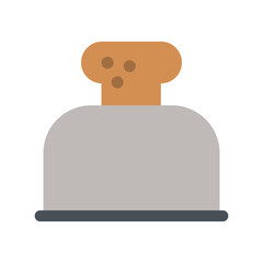 bread and toaster kitchenware icon image vector illustration design 
