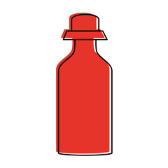 sports bottle icon image vector illustration design  red color